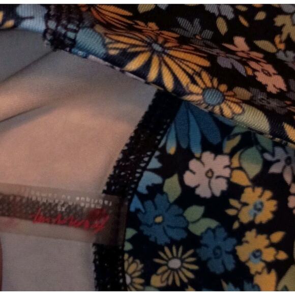 Free People Movement FP Lose Control Leggings Floral Blue Yellow Women's Size XS - Picture 5 of 7